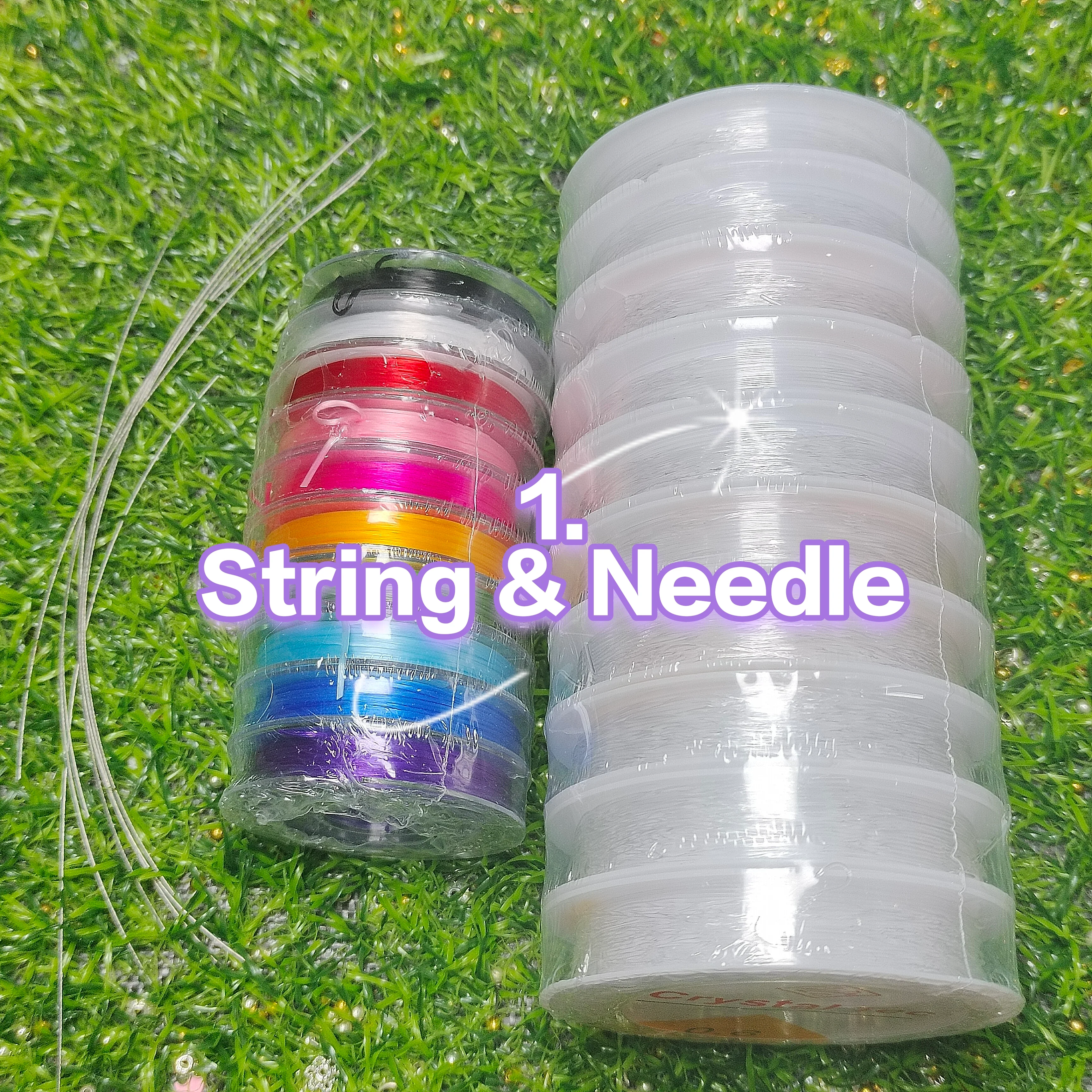 DIY Crystal Beads Bowl-Vanessa/Kiki/Tina-5 bowls gift[1 bowl free mix /1 cup of Spacer& 1 charm bag] - Image 2