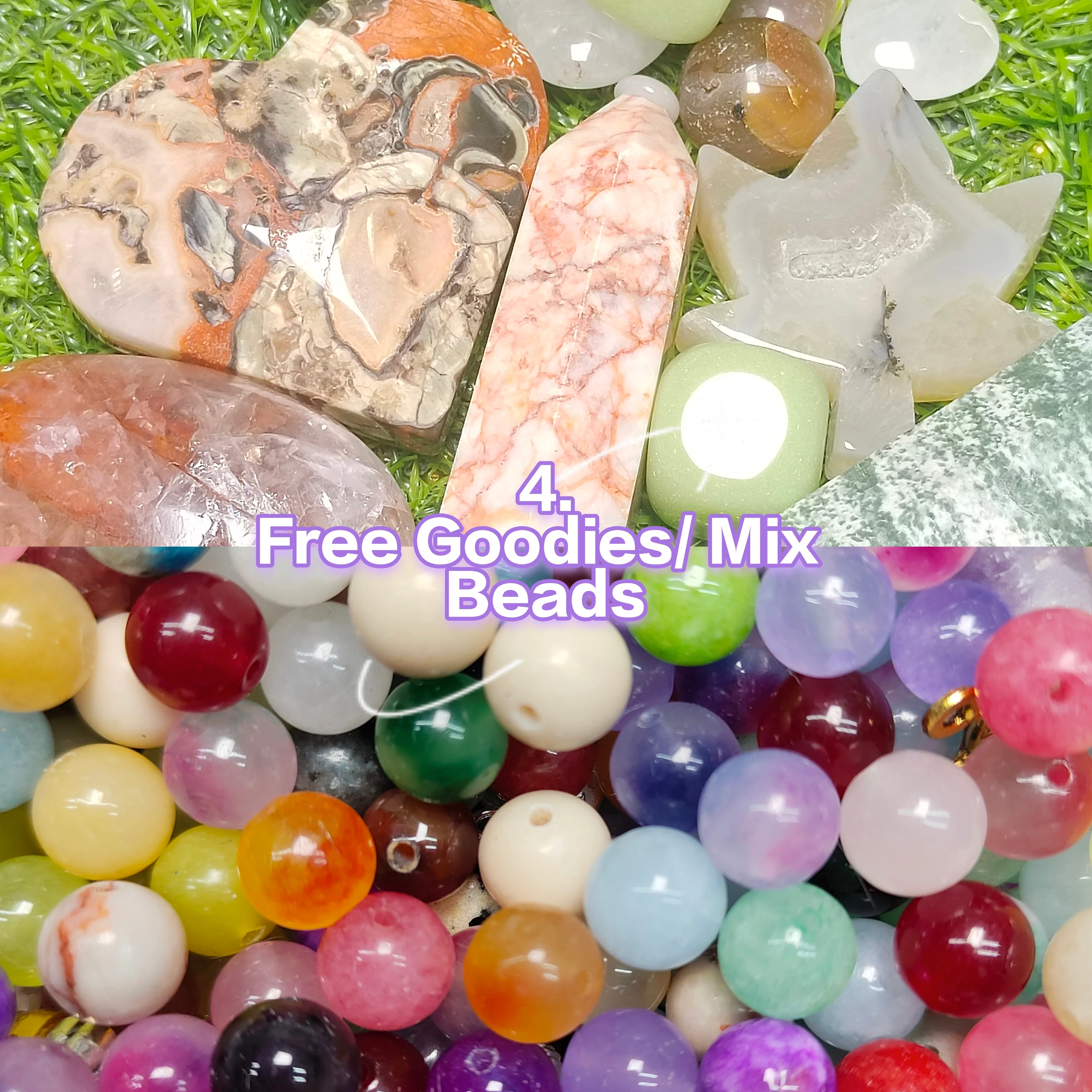DIY Crystal Beads Bowl-Vanessa/Kiki/Tina-5 bowls gift[1 bowl free mix /1 cup of Spacer& 1 charm bag] - Image 5