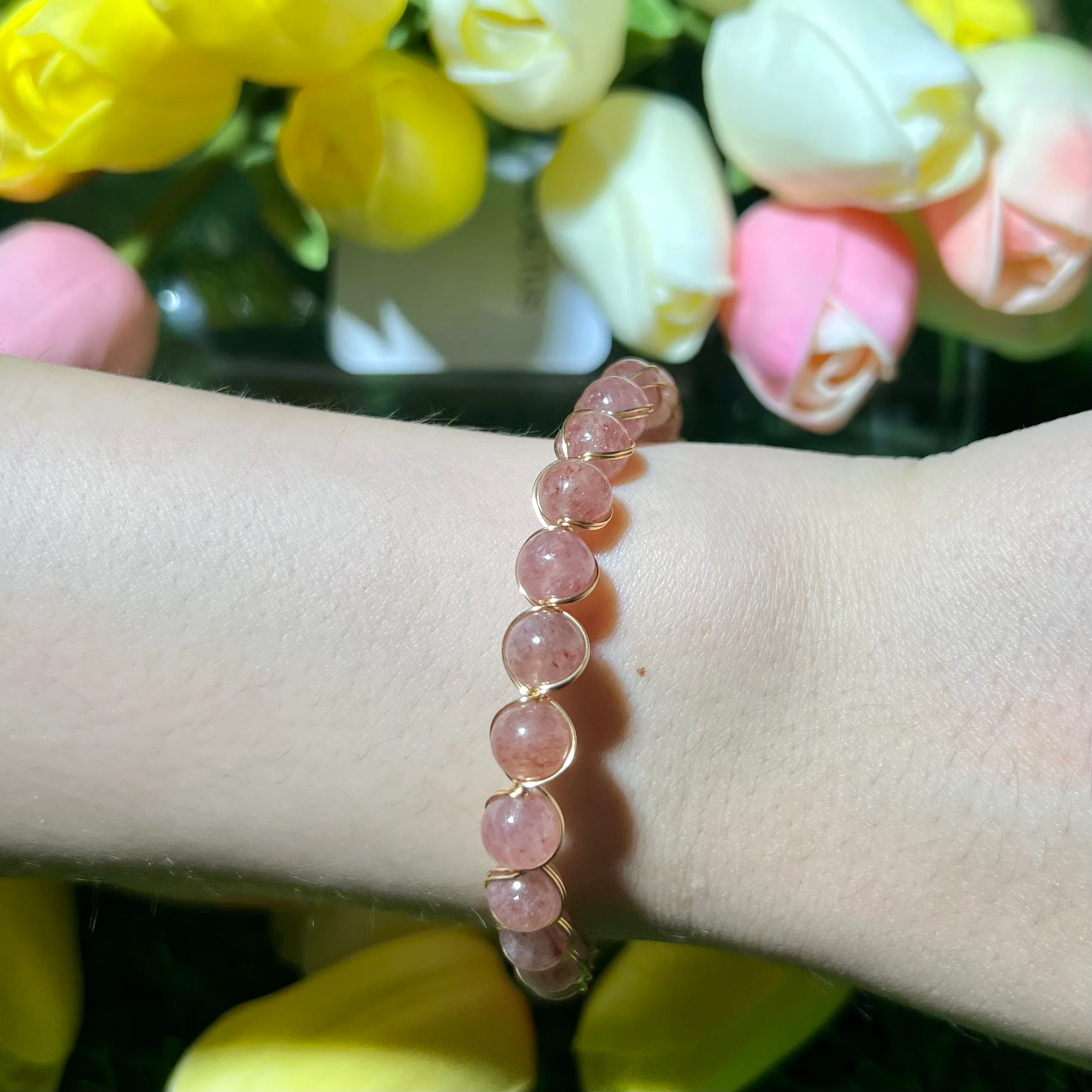 Strawberry quartz bracelet - Image 3